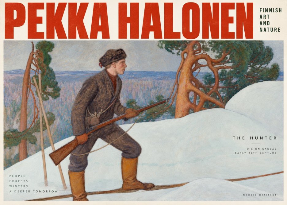 Pekka Halonen The Hunter No2 - Poster