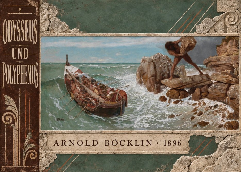Arnold Böcklin Odysseus Und Polyphemus No6 - Poster