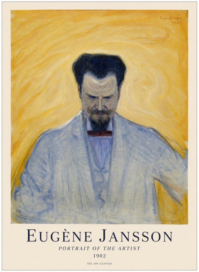 Eugène Jansson Portrait of the Artist II No1 - Poster