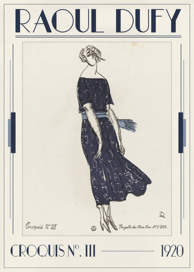 Raoul Dufy Croquis N°. Iii No1 - Poster