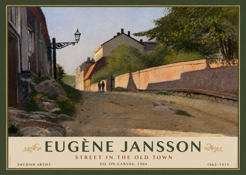 Eugène Jansson Street in the Old Town No3 - Poster