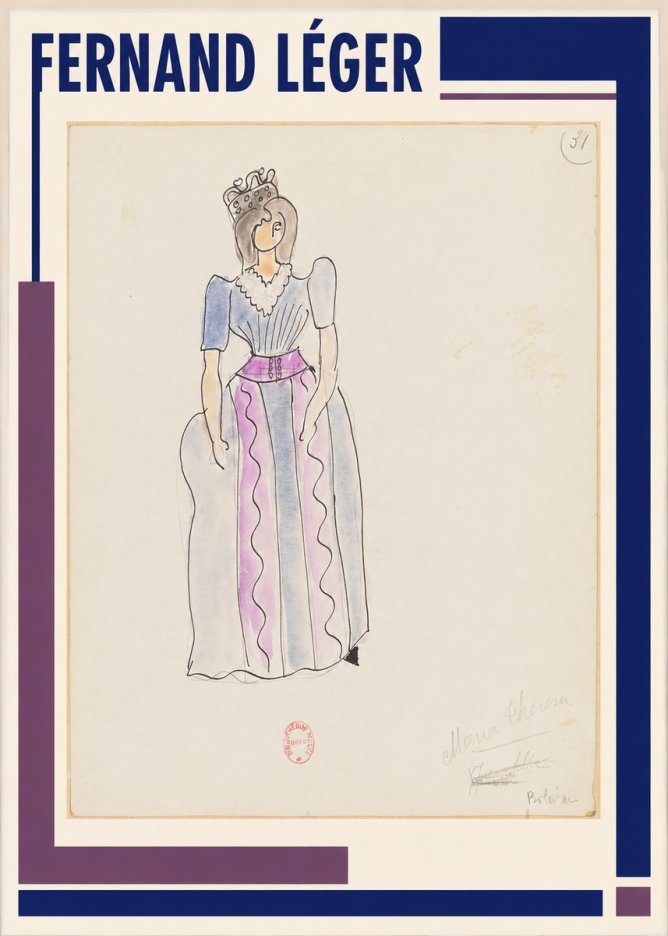 Fernand Léger Maria Theresa Bolívar No1 - Poster