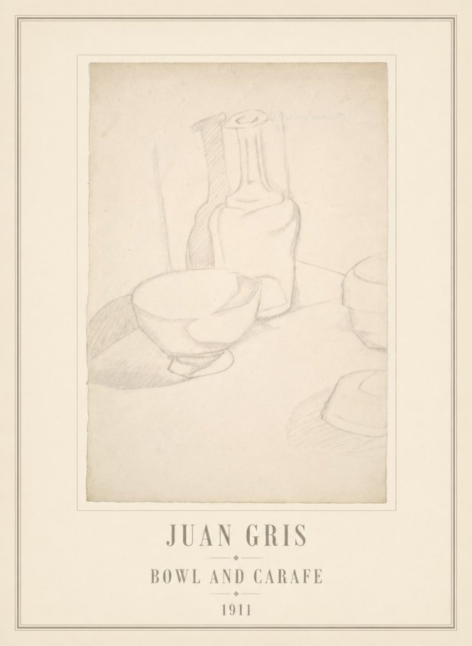 Juan Gris Bowl and Carafe No6 - Poster