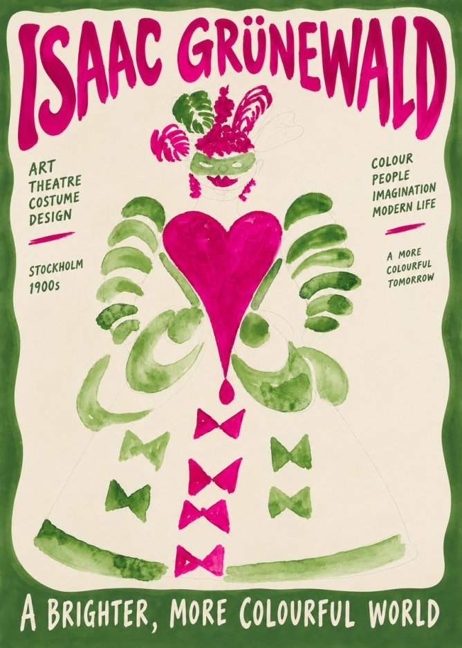 Isaac Grünewald Costume Design XVI No6 - Poster