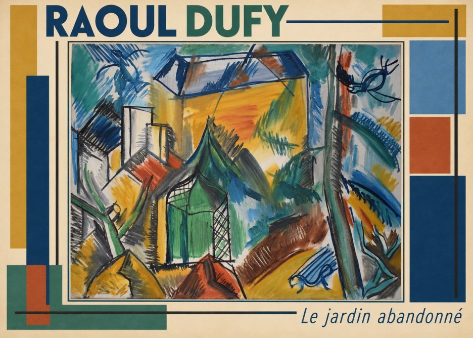 Raoul Dufy Le Jardin Abandonné No3 - Poster