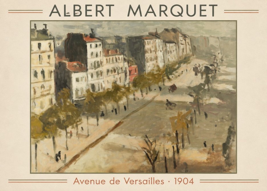 Albert Marquet Avenue De Versailles · 1904 No1 - Poster
