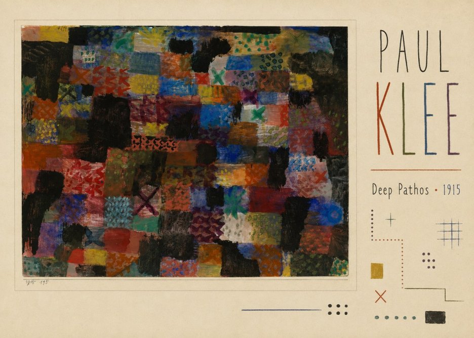 Paul Klee Deep Pathos No3 - Poster