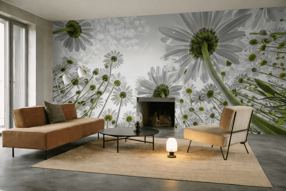 Sunlit Blossom Field