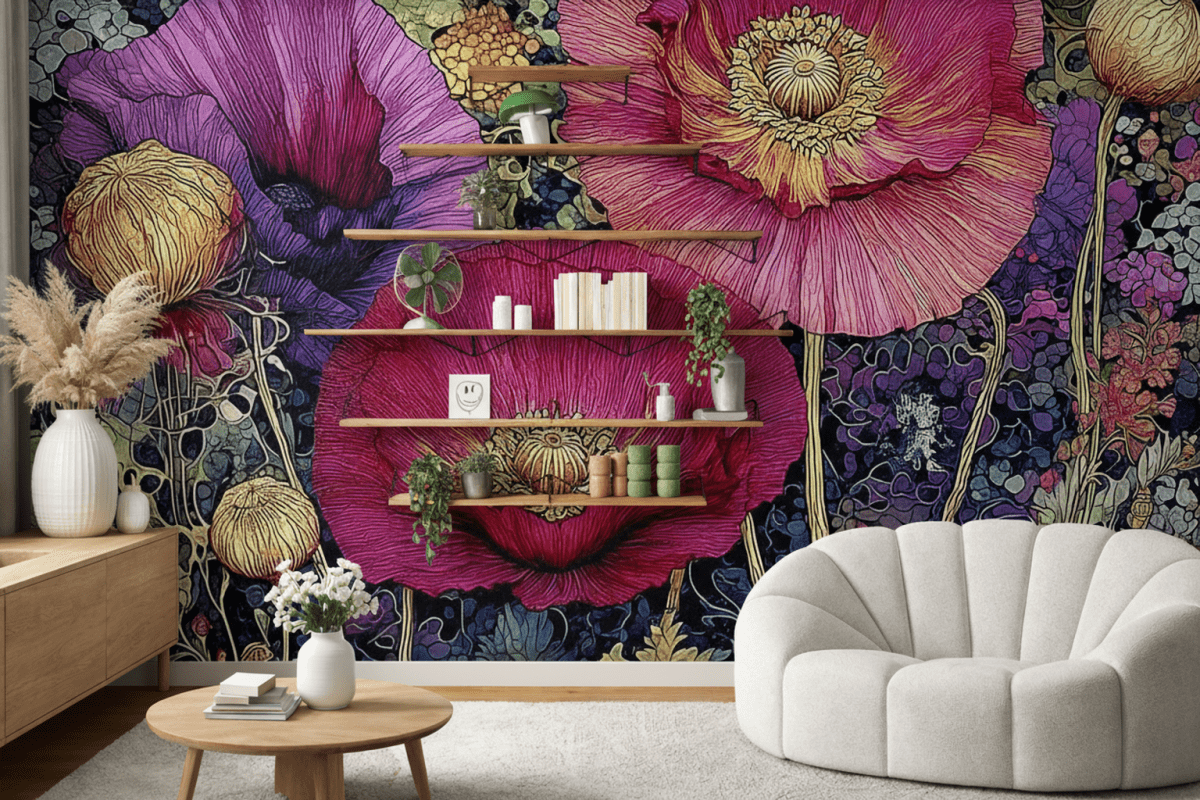 Silken Wildflower Tapestry