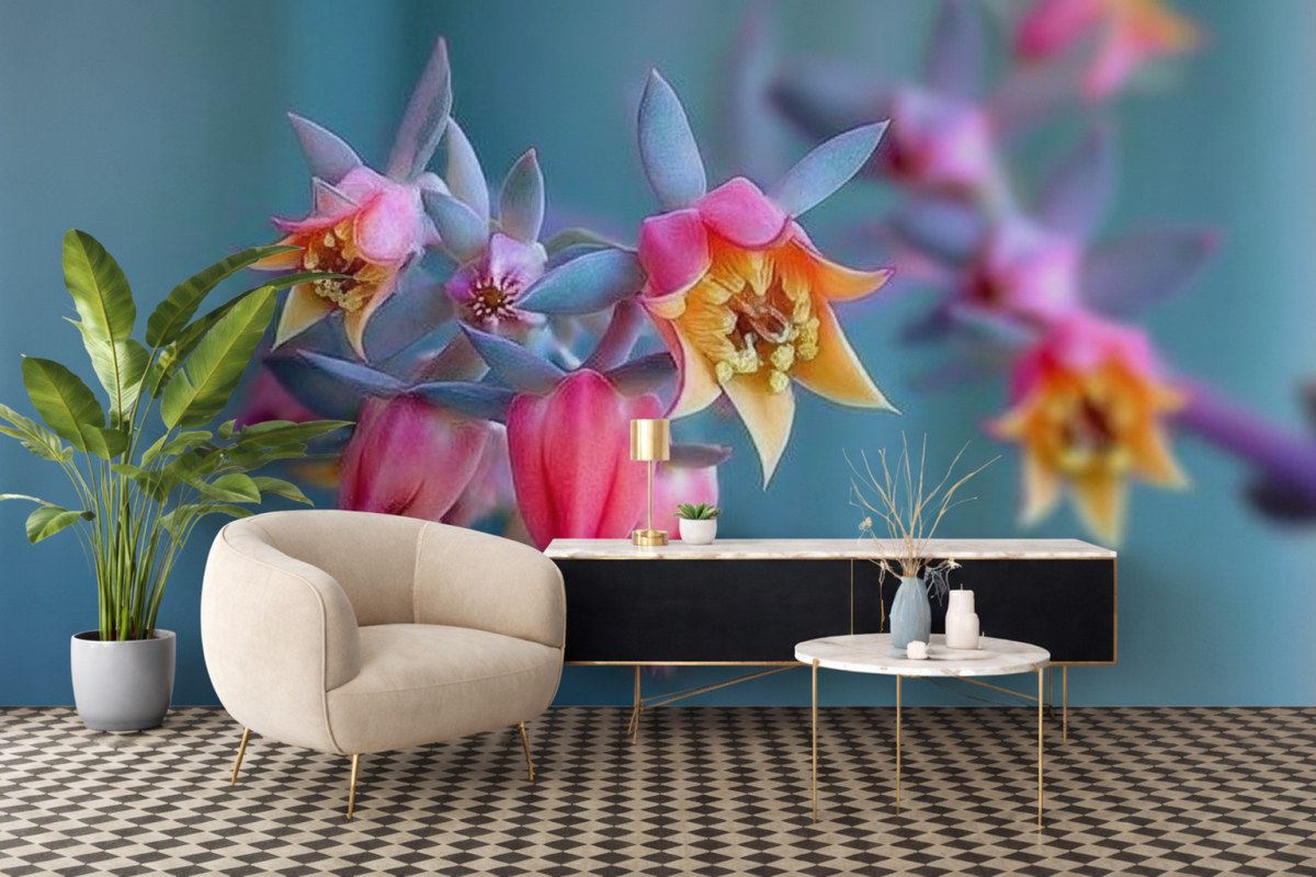 Golden Succulent Bloom