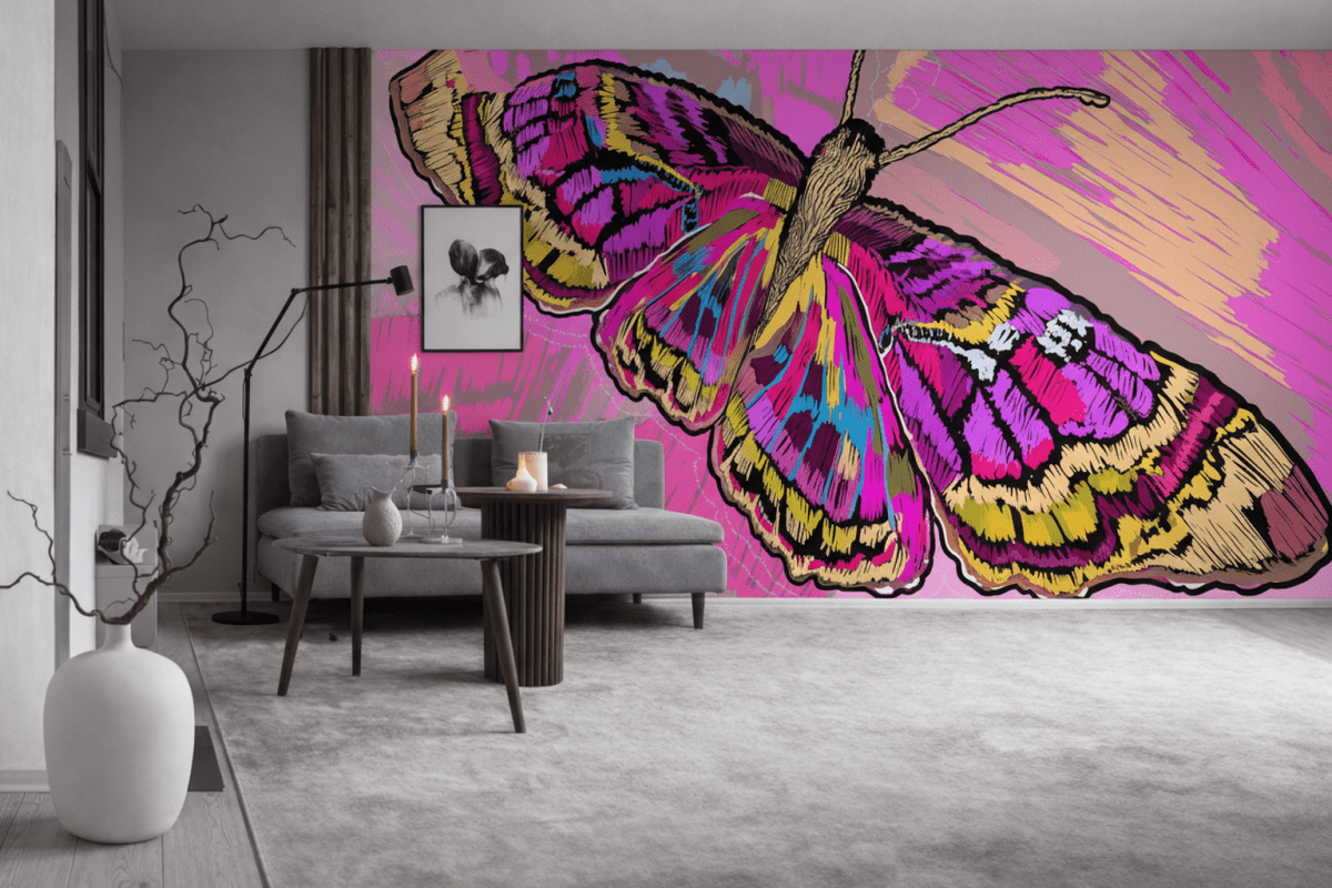 Frosted Butterfly Canvas