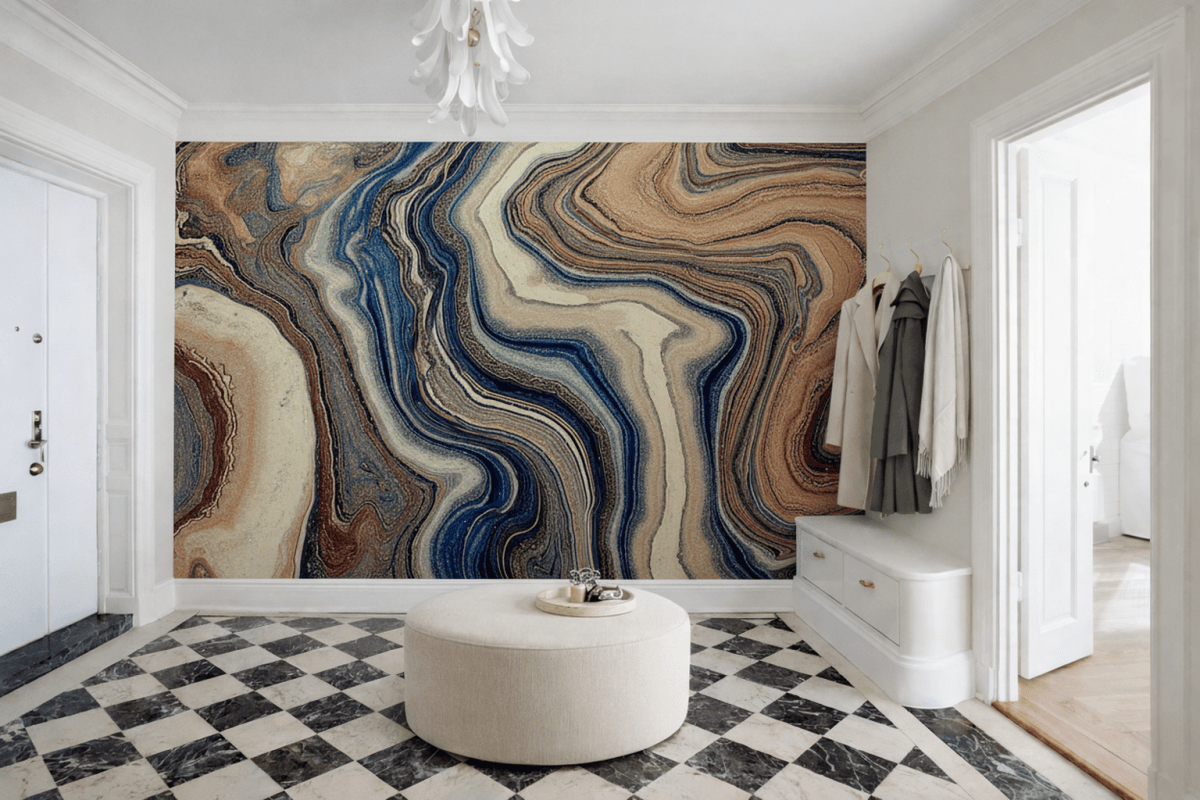 Wavy Terracotta Tides