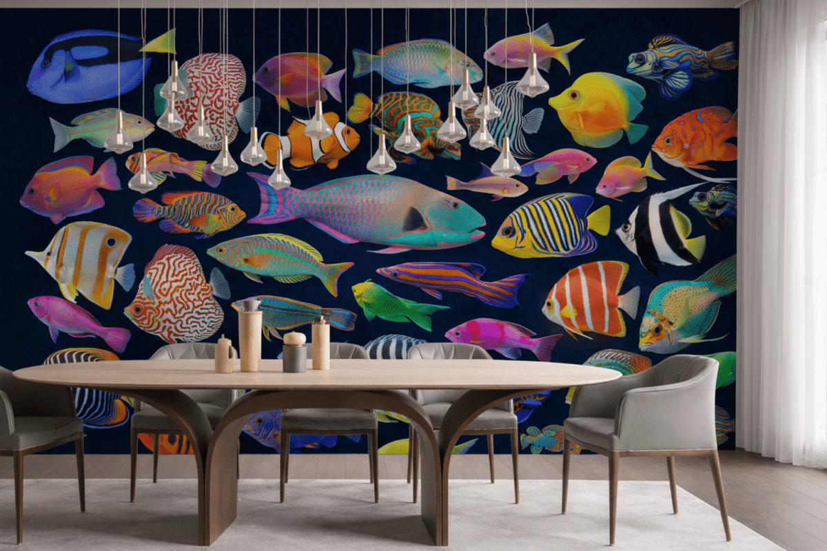 Vibrant Aquatic Mosaic