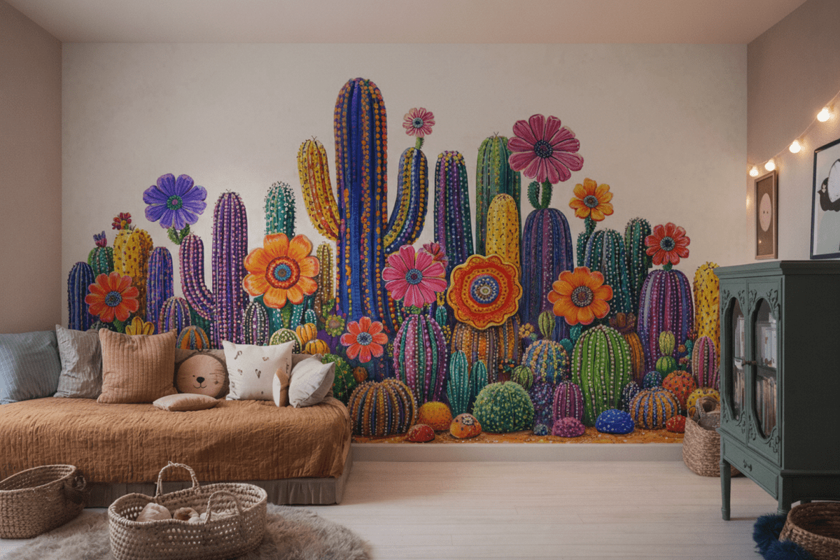 Vibrant Cactus Oasis