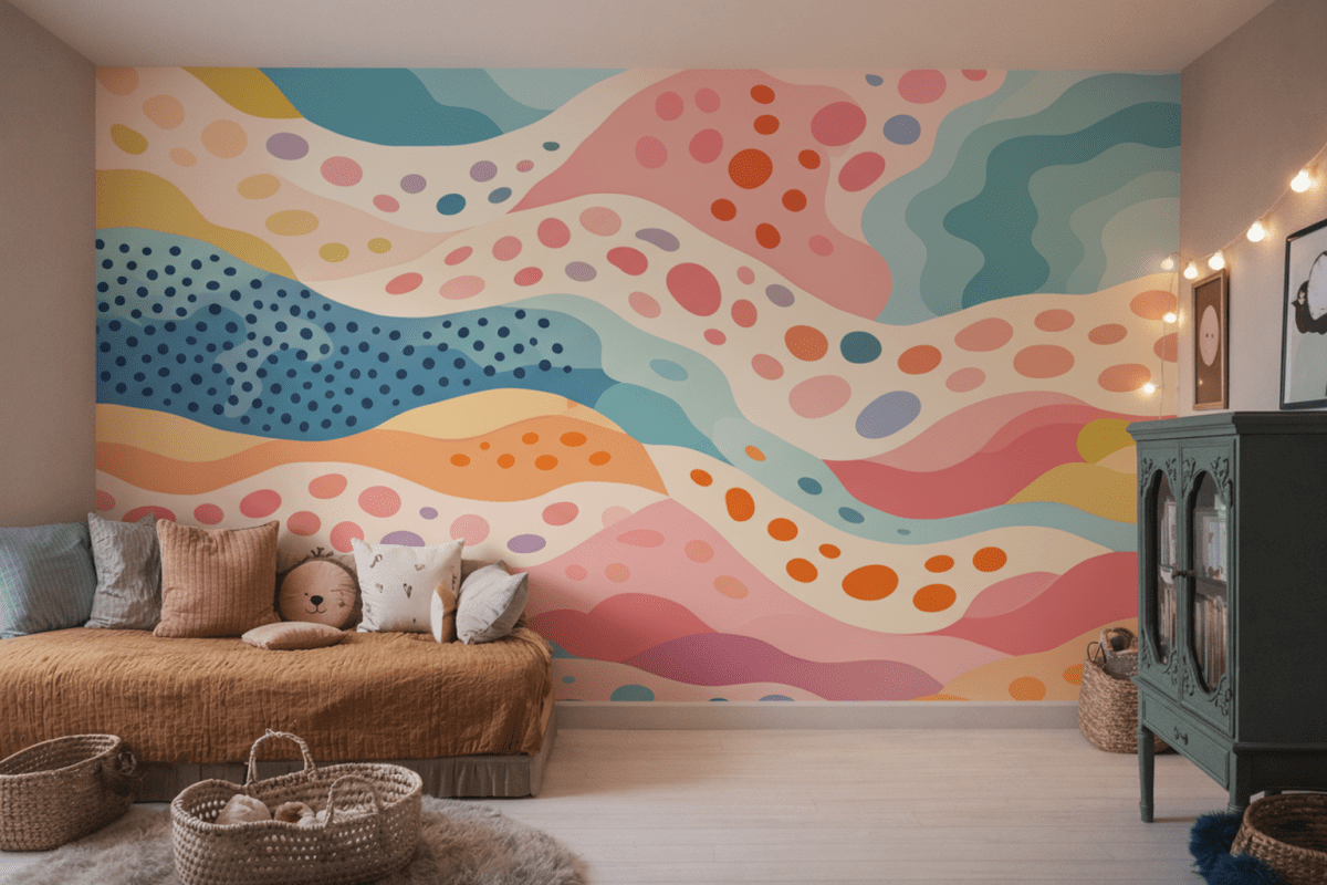 Ink Wave Mural