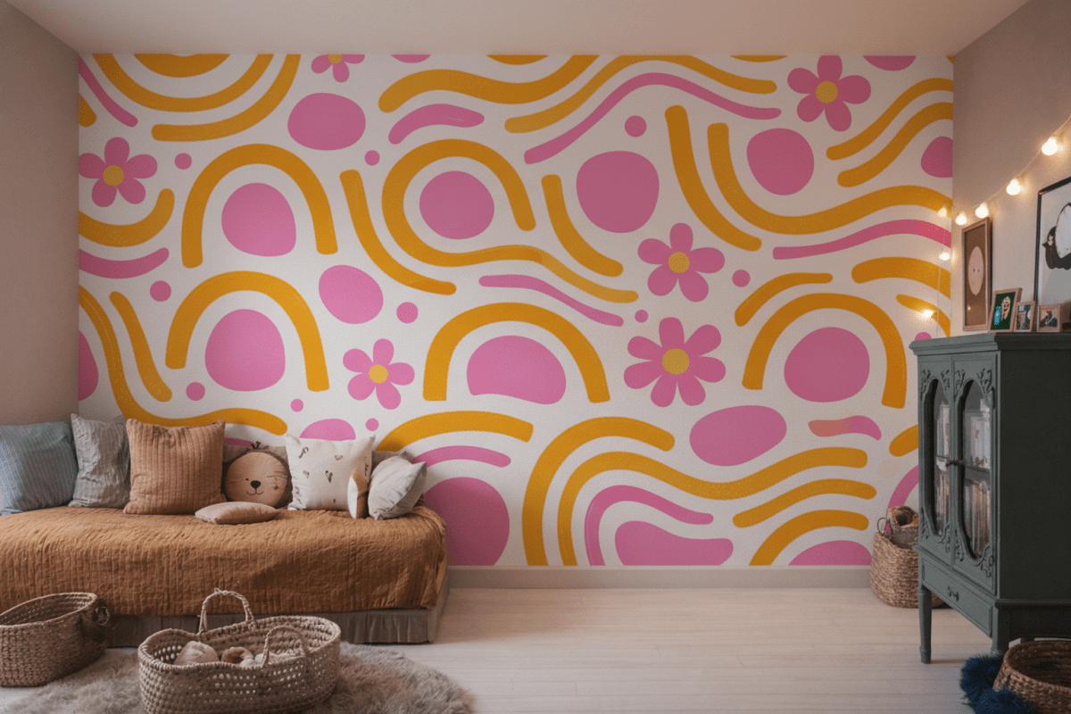 Wavy Sunshine Mural