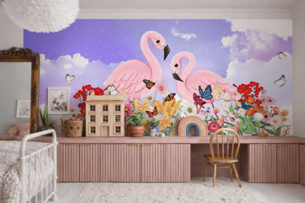 Flamingo Blossom Bounty