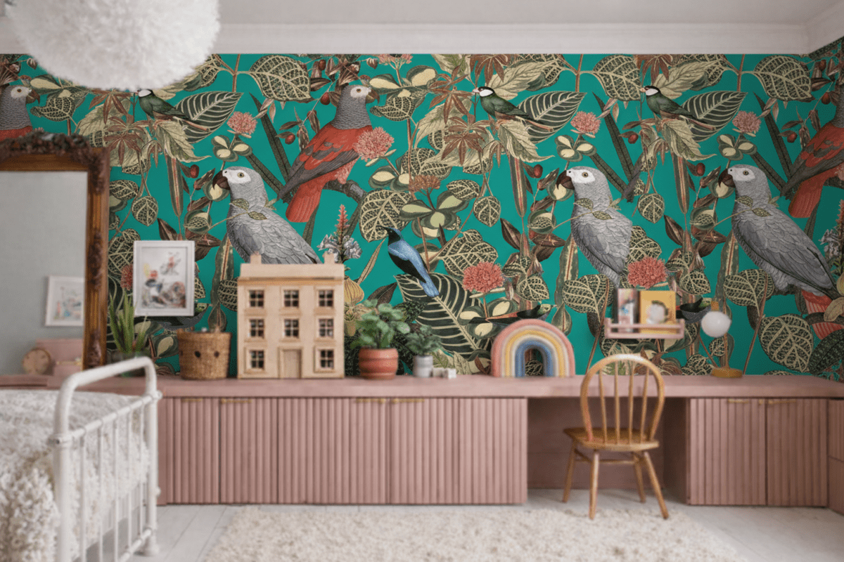 Verdant Avian Tapestry