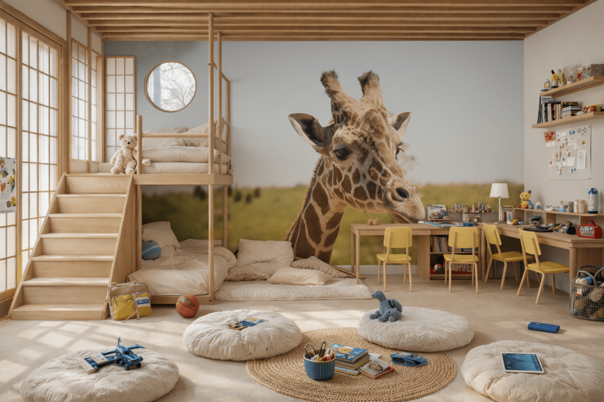 Savannah Giraffe Gaze