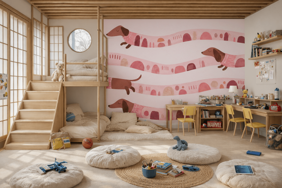 Pastel Dashing Hounds