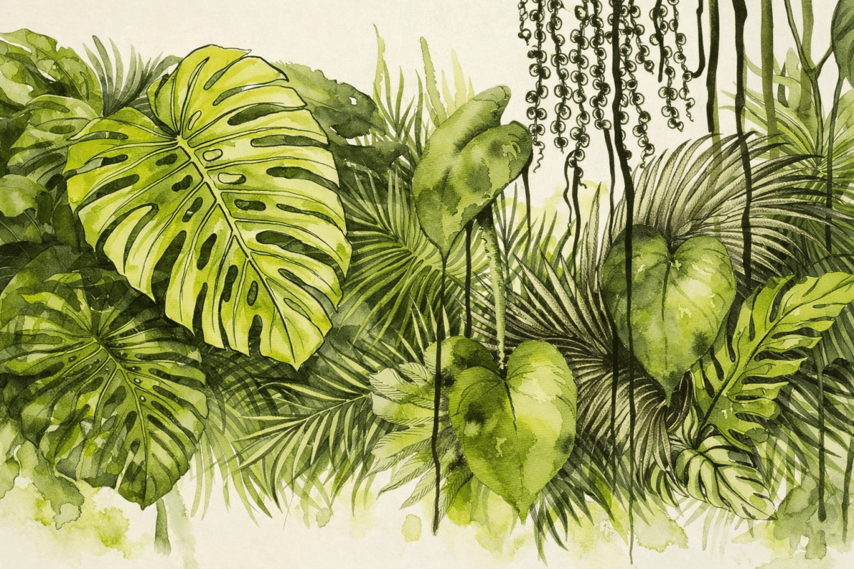 Verdant Porcelain Tangle