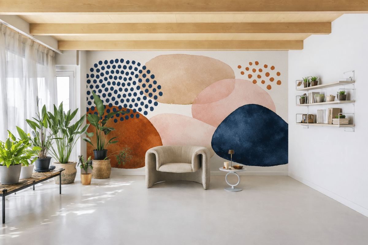 Polka Pebble Mosaic