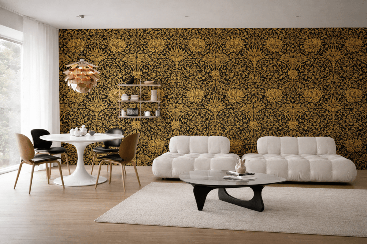 Golden Embroidery Pattern