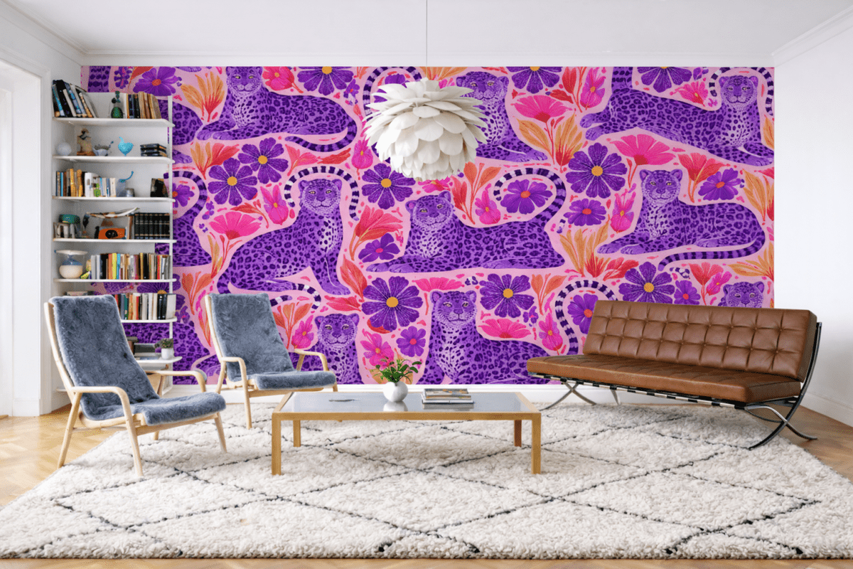 Frosted Feline Tapestry