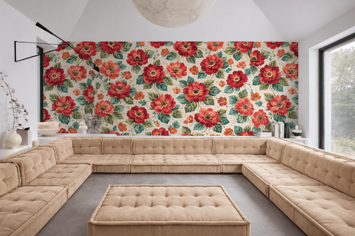 Verdant Floral Mosaic