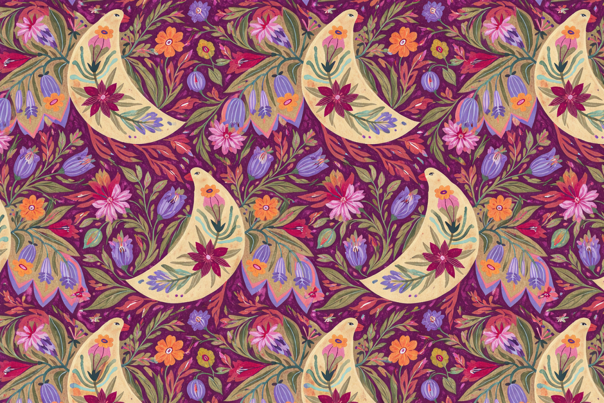 Floral Ink Splash