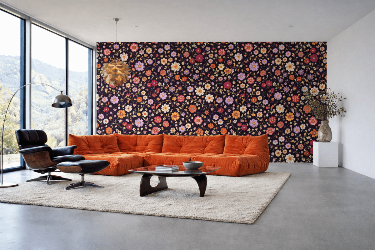 Saffron Blossom Tapestry