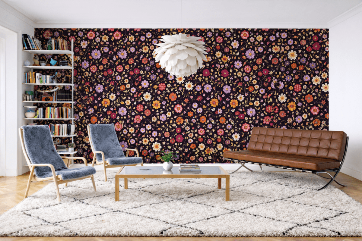 Saffron Blossom Tapestry