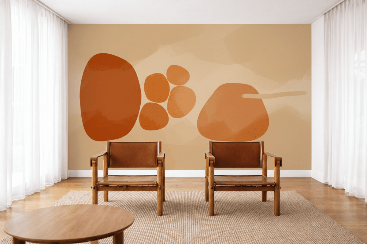 Sunset Pebble Composition