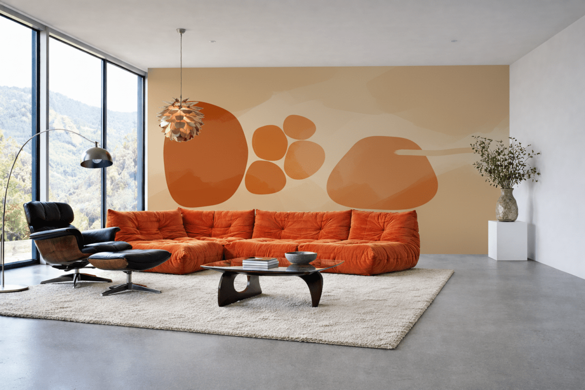 Sunset Pebble Composition