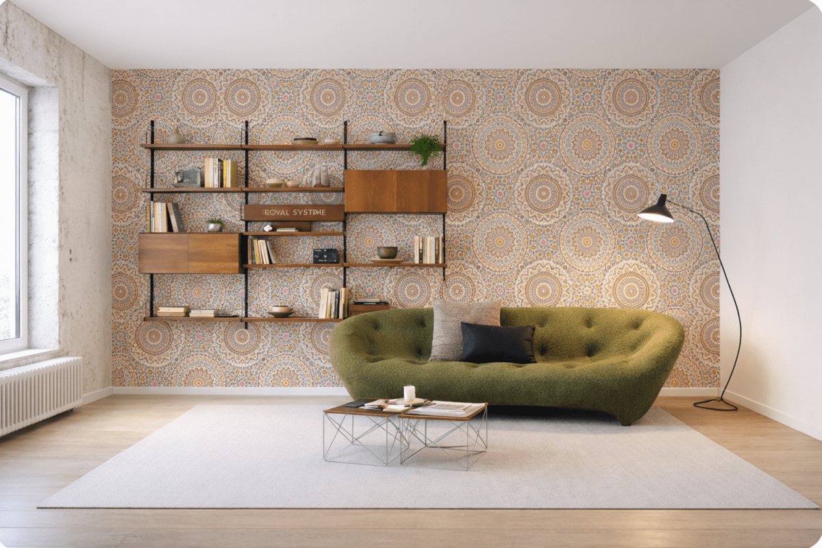 Radiant Medallion Tapestry