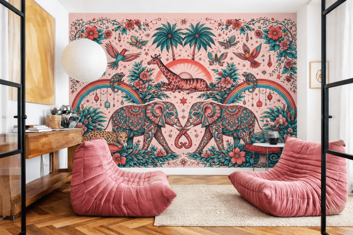 Whimsical Wildlife Embrace