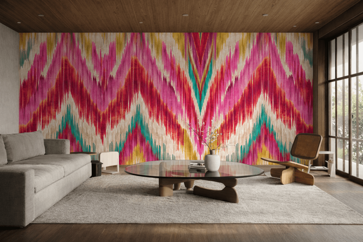 Radiant Zigzag Tapestry
