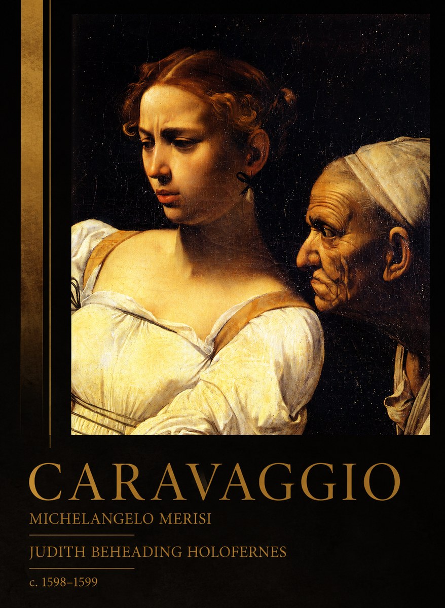 Michelangelo Merisi da Caravaggio Judith Beheading Holofernes I No2 - Poster