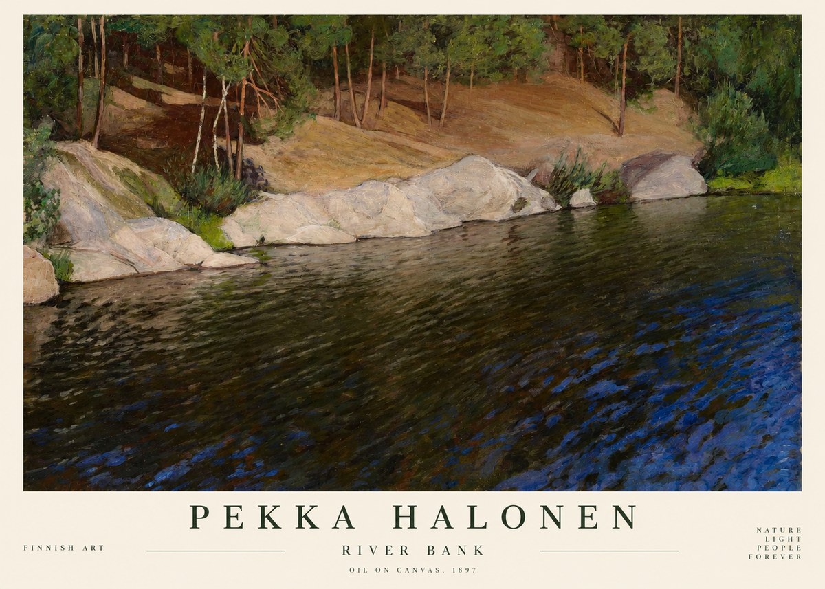 Pekka Halonen River Bank No1 - Poster