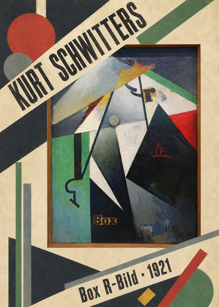 Kurt Schwitters Box R-bild No4 - Poster