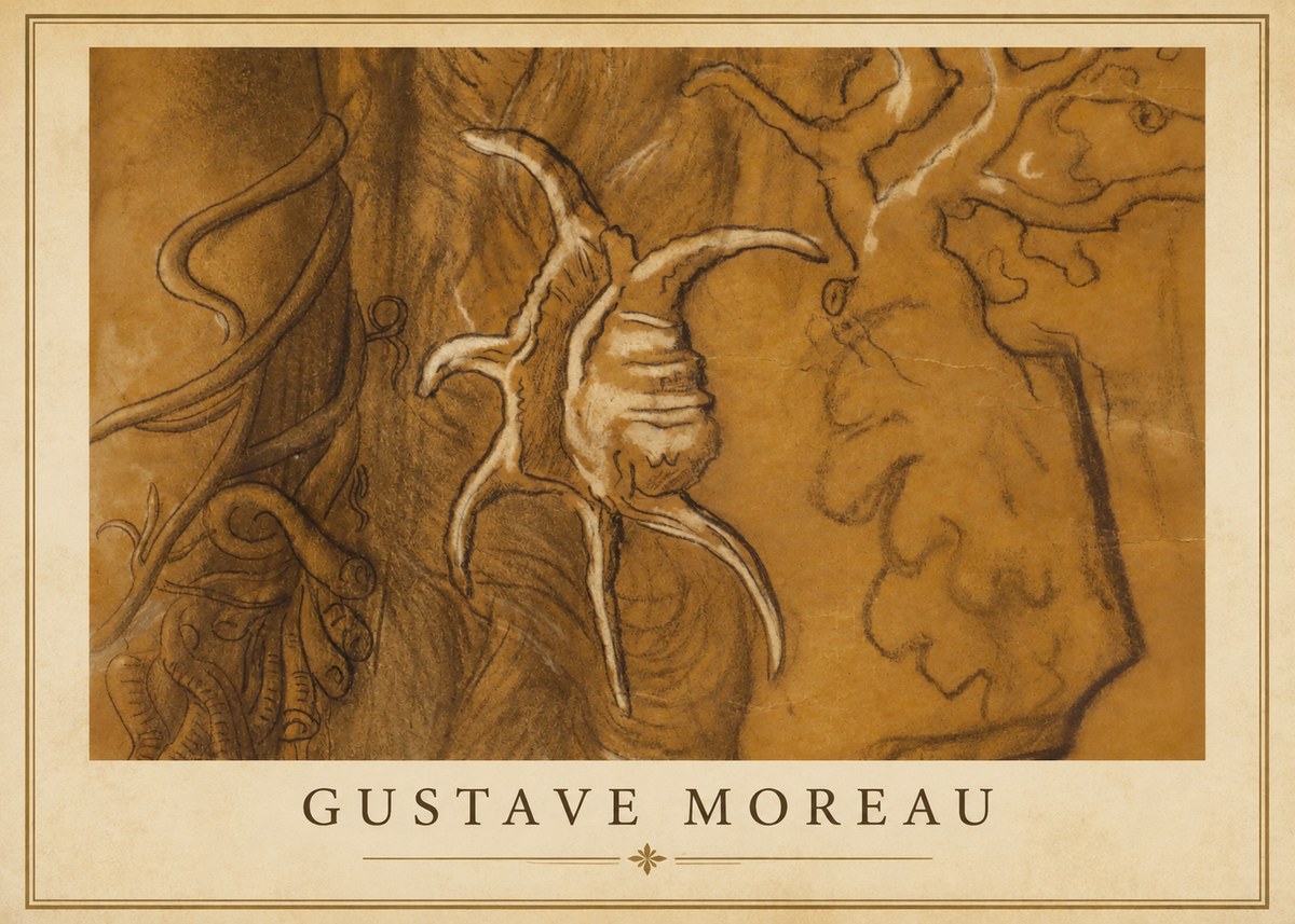 Gustave Moreau Mystical Shell Study No1 - Poster