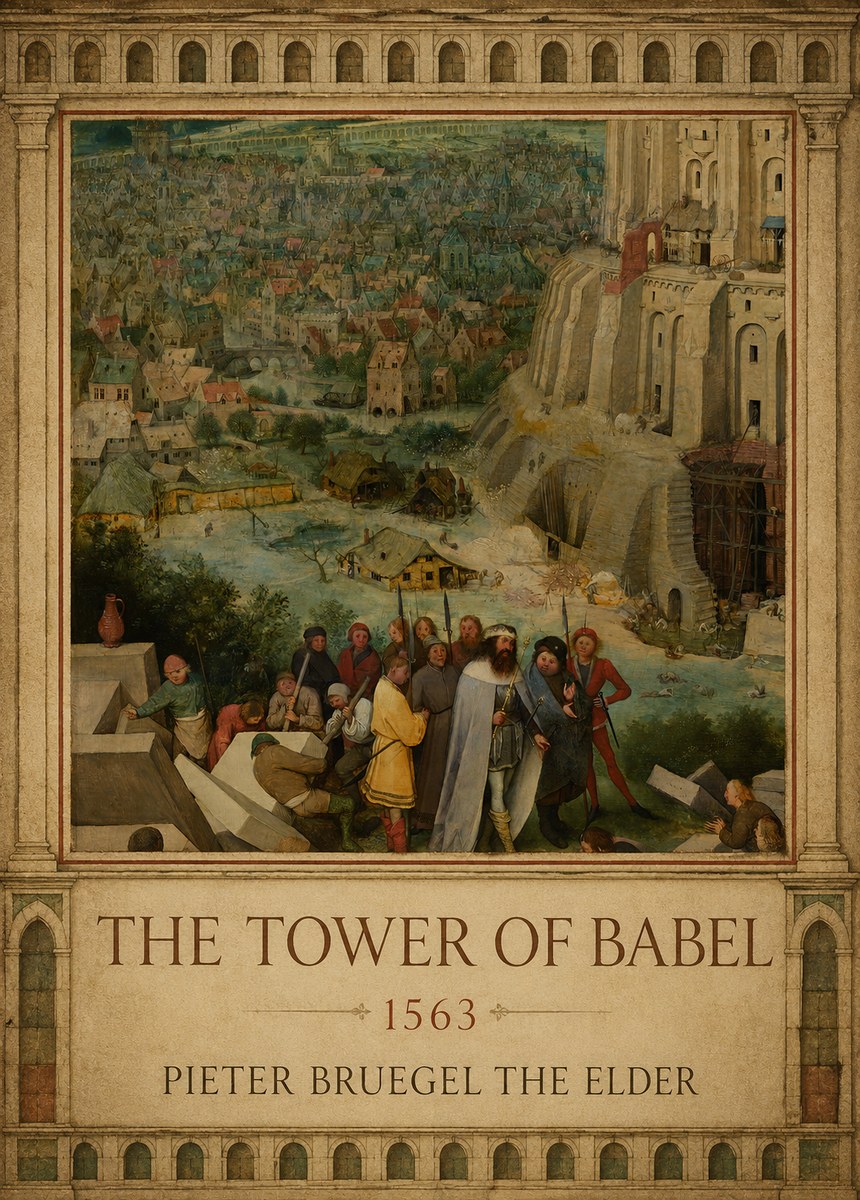 Pieter Bruegel The Tower of Babel I No1 - Poster