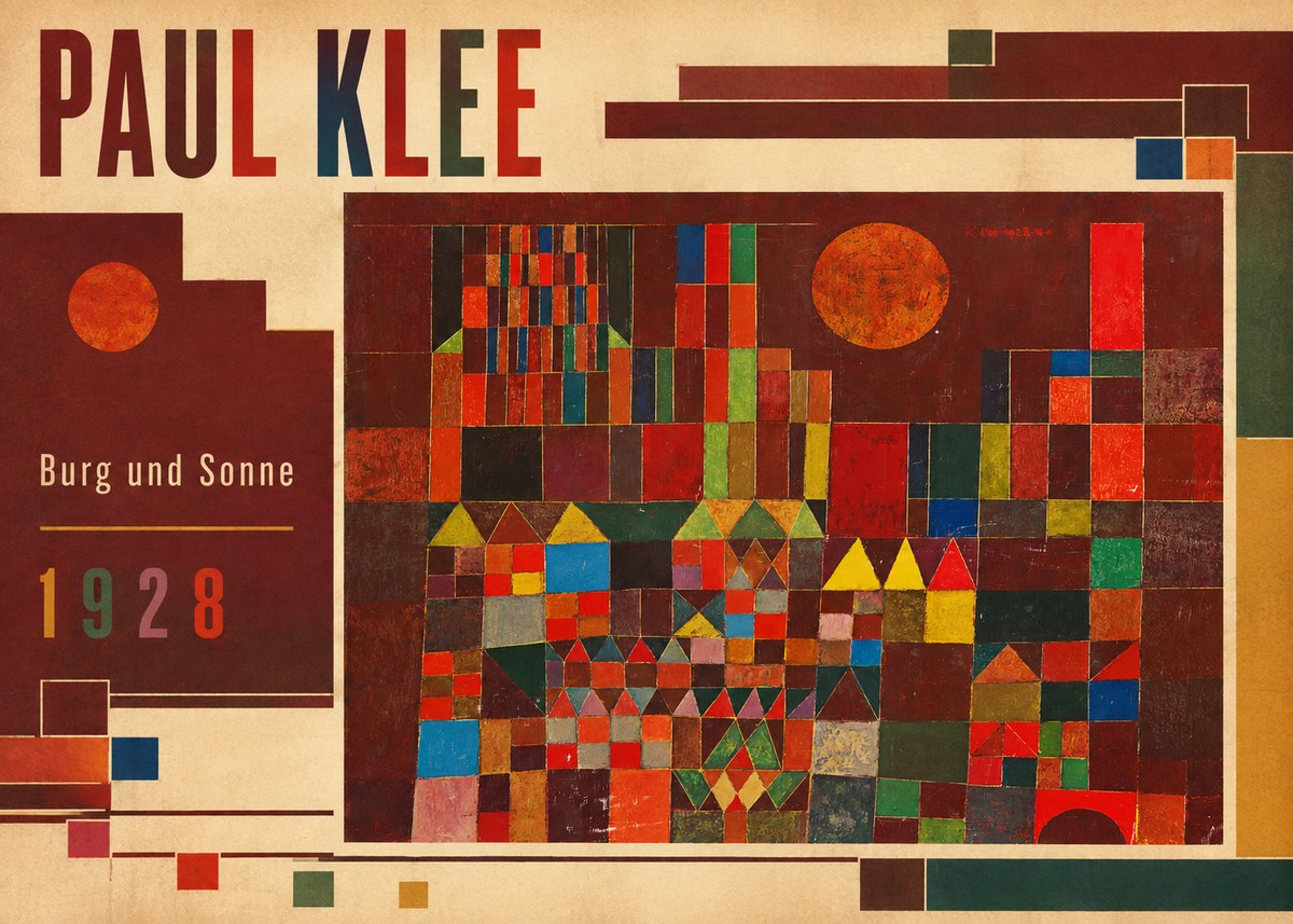 Paul Klee Burg Und Sonne No2 - Poster