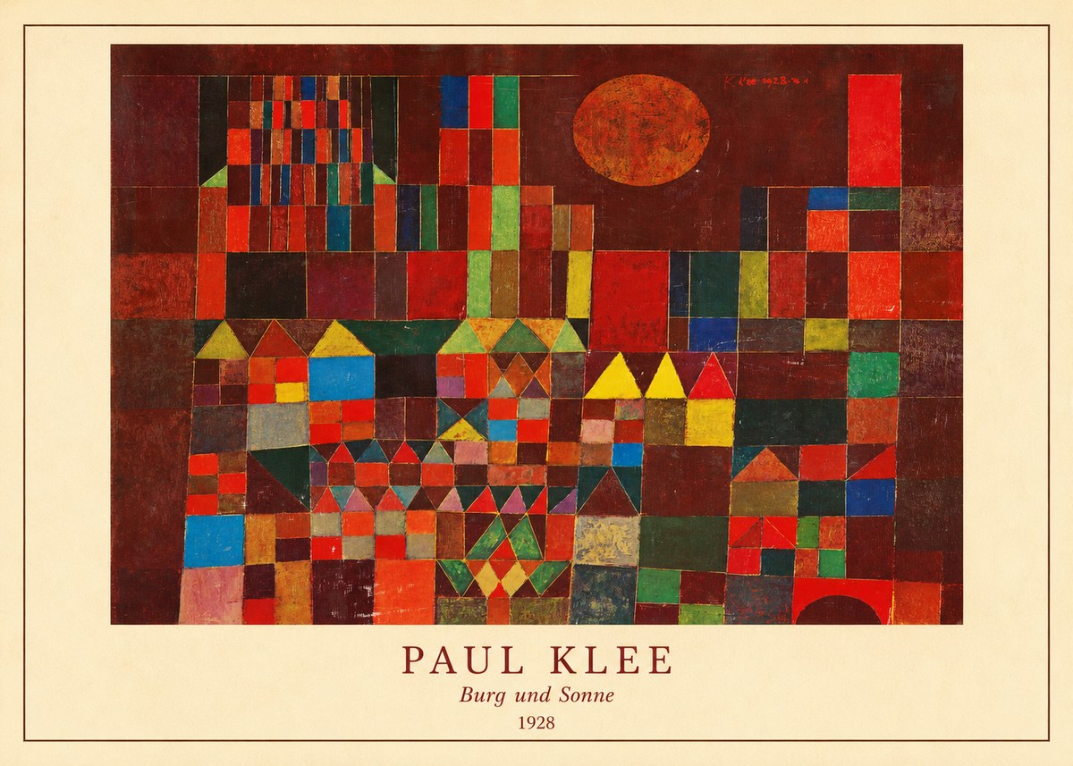 Paul Klee Burg Und Sonne No4 - Poster