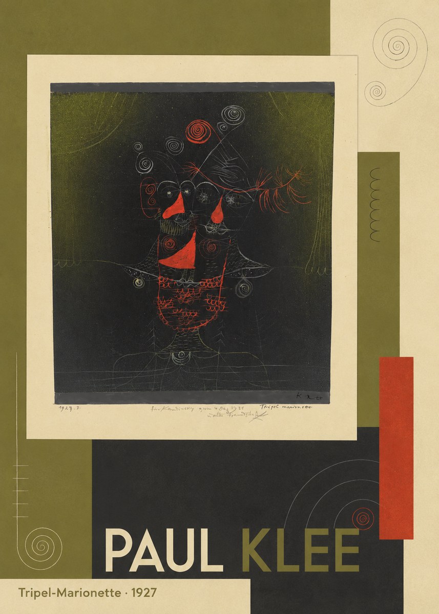 Paul Klee Tripel-marionette No5 - Poster