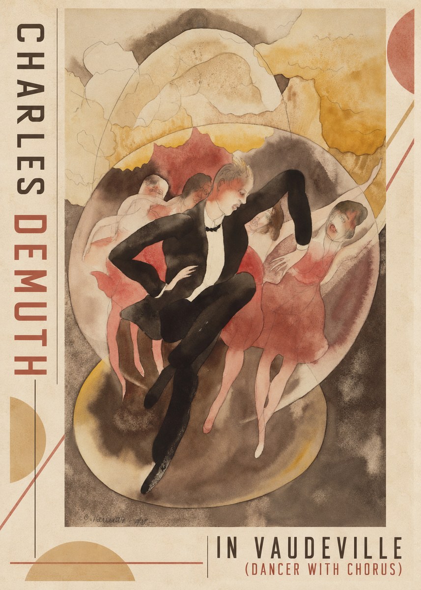 Charles Demuth In Vaudeville (Dancer with Chorus) No2 - Poster