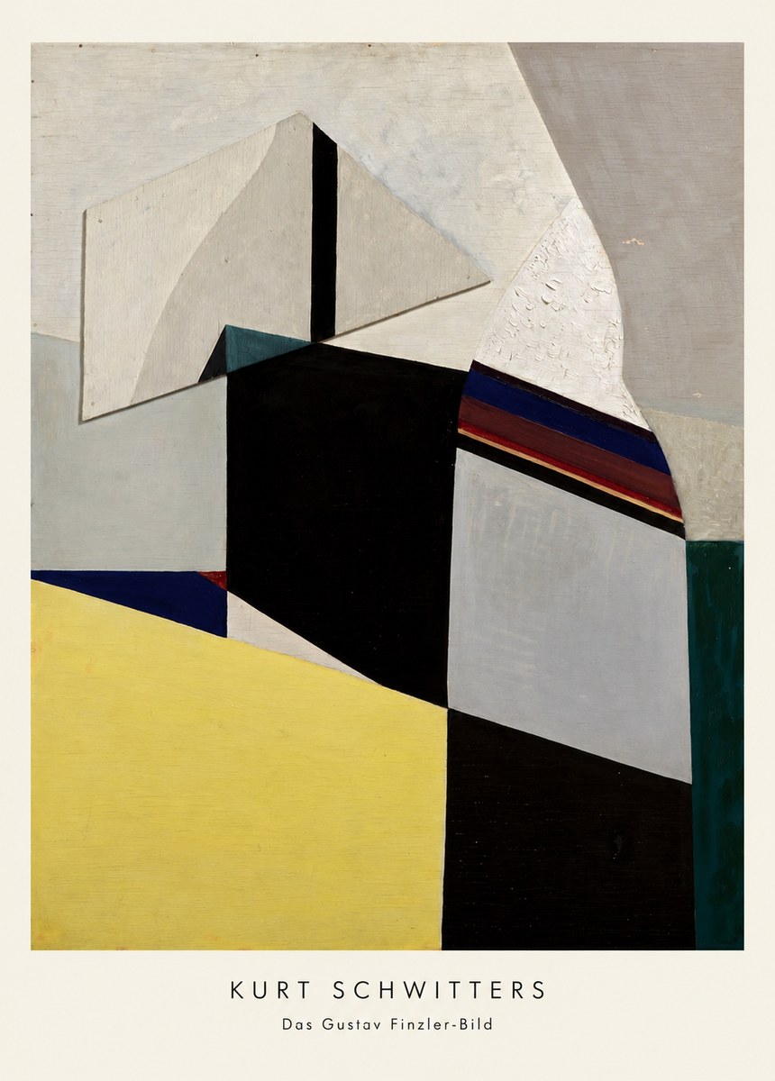 Kurt Schwitters Das Gustav Finzler-bild No6 - Poster