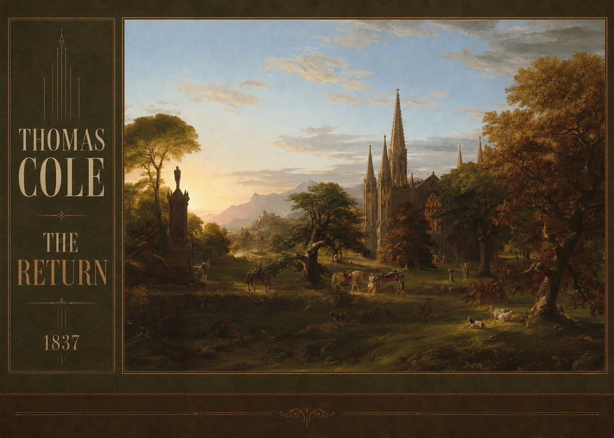 Thomas Cole The Return I No2 - Poster