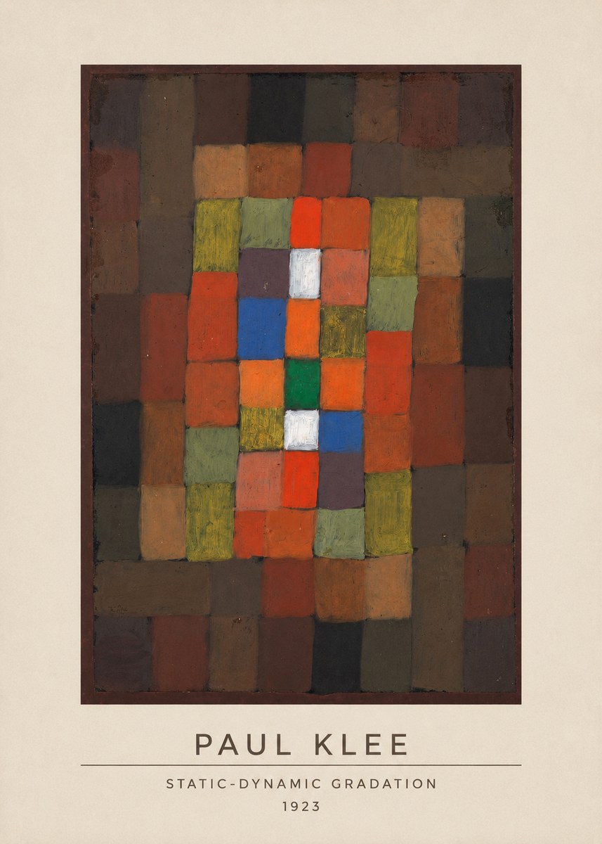 Paul Klee Static-dynamic Gradation No3 - Poster