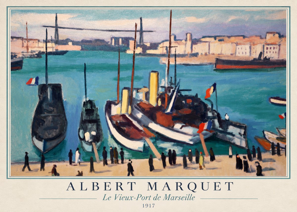 Albert Marquet Le Vieux-port De Marseille No1 - Poster